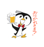 あるペンギンのビールな1日（個別スタンプ：4）