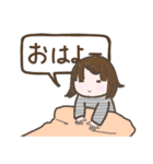 小学生女子のスタンプ（個別スタンプ：1）
