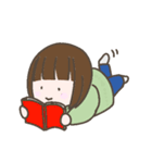 小学生女子のスタンプ（個別スタンプ：8）