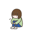 小学生女子のスタンプ（個別スタンプ：21）