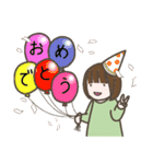 小学生女子のスタンプ（個別スタンプ：32）
