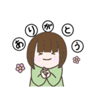 小学生女子のスタンプ（個別スタンプ：37）