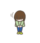 小学生女子のスタンプ（個別スタンプ：40）