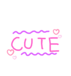 カワイイ文字スタンプ（個別スタンプ：3）