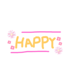 カワイイ文字スタンプ（個別スタンプ：5）