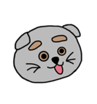 まゆげねこちゃん 顔バージョン（個別スタンプ：2）
