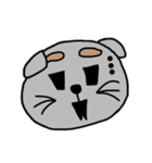 まゆげねこちゃん 顔バージョン（個別スタンプ：18）