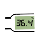 体温 体温計 温度 熱（個別スタンプ：15）