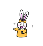 ウサギのハングルスタンプ（個別スタンプ：14）