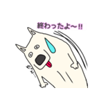 しろ犬さんの日課（個別スタンプ：32）