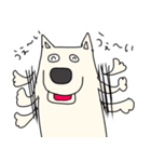 しろ犬さんの日課（個別スタンプ：33）