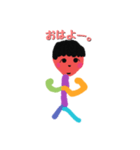 カラフル棒人間s＋（個別スタンプ：5）