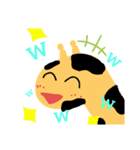 キリンのスタンプです。（個別スタンプ：7）