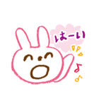 くれよんうさぎ（個別スタンプ：13）