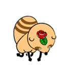薔薇狸（ポンローズ）（個別スタンプ：4）