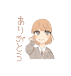ゆるってしててふわってしてる女の子たち（個別スタンプ：5）