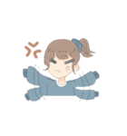 ゆるってしててふわってしてる女の子たち（個別スタンプ：11）