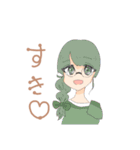 ゆるってしててふわってしてる女の子たち（個別スタンプ：14）