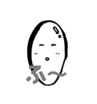 白黒お米さん（個別スタンプ：26）