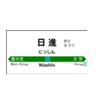 埼京・川越線の駅名標（川越から大崎）（個別スタンプ：5）