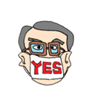 マスクおじさま（個別スタンプ：3）