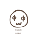顔で言います(日本語+韓国語)（個別スタンプ：15）