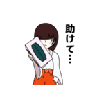 花粉症が憎い巫女（個別スタンプ：7）