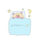 鼻筋の通ったクマ（個別スタンプ：3）