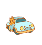 眠い目をしたキツネ（個別スタンプ：19）