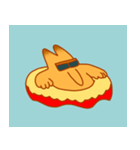 眠い目をしたキツネ（個別スタンプ：34）
