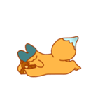 眠い目をしたキツネ（個別スタンプ：37）