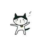大の字 ハチワレ（個別スタンプ：1）