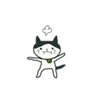 大の字 ハチワレ（個別スタンプ：2）