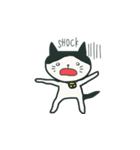 大の字 ハチワレ（個別スタンプ：13）