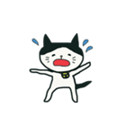 大の字 ハチワレ（個別スタンプ：15）
