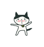大の字 ハチワレ（個別スタンプ：22）