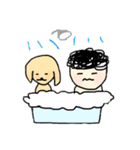 もじゃ君VSいぬさん（個別スタンプ：8）