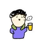 もじゃ君VSいぬさん（個別スタンプ：9）