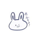ゆるかわスタンプ(うさぎを添えて)（個別スタンプ：5）