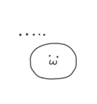 まんまるのしろいまる(文字なし)（個別スタンプ：27）