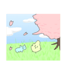 おやさいとおさかな 春ver.（個別スタンプ：1）