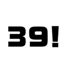 数字で会話する人のスタンプ（個別スタンプ：1）