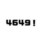 数字で会話する人のスタンプ（個別スタンプ：13）