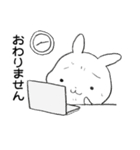 働きたくないしょんぼりうさぎ（個別スタンプ：5）