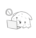 働きたくないしょんぼりうさぎ（個別スタンプ：6）