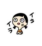 口が閉まらない女の子（個別スタンプ：31）