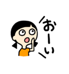 口が閉まらない女の子（個別スタンプ：37）