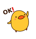 ひよこの「ぴぃ」と、時々ぴー子。（個別スタンプ：1）
