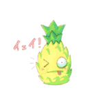 【手描き】リンゴちゃんと仲間たち（個別スタンプ：3）