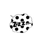 白黒シンプル吹き出し（個別スタンプ：22）